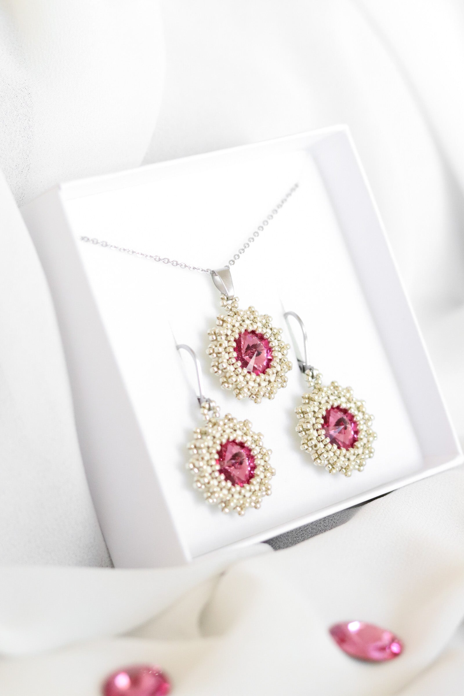 Set šperkov "Mini" Ružovo-matný