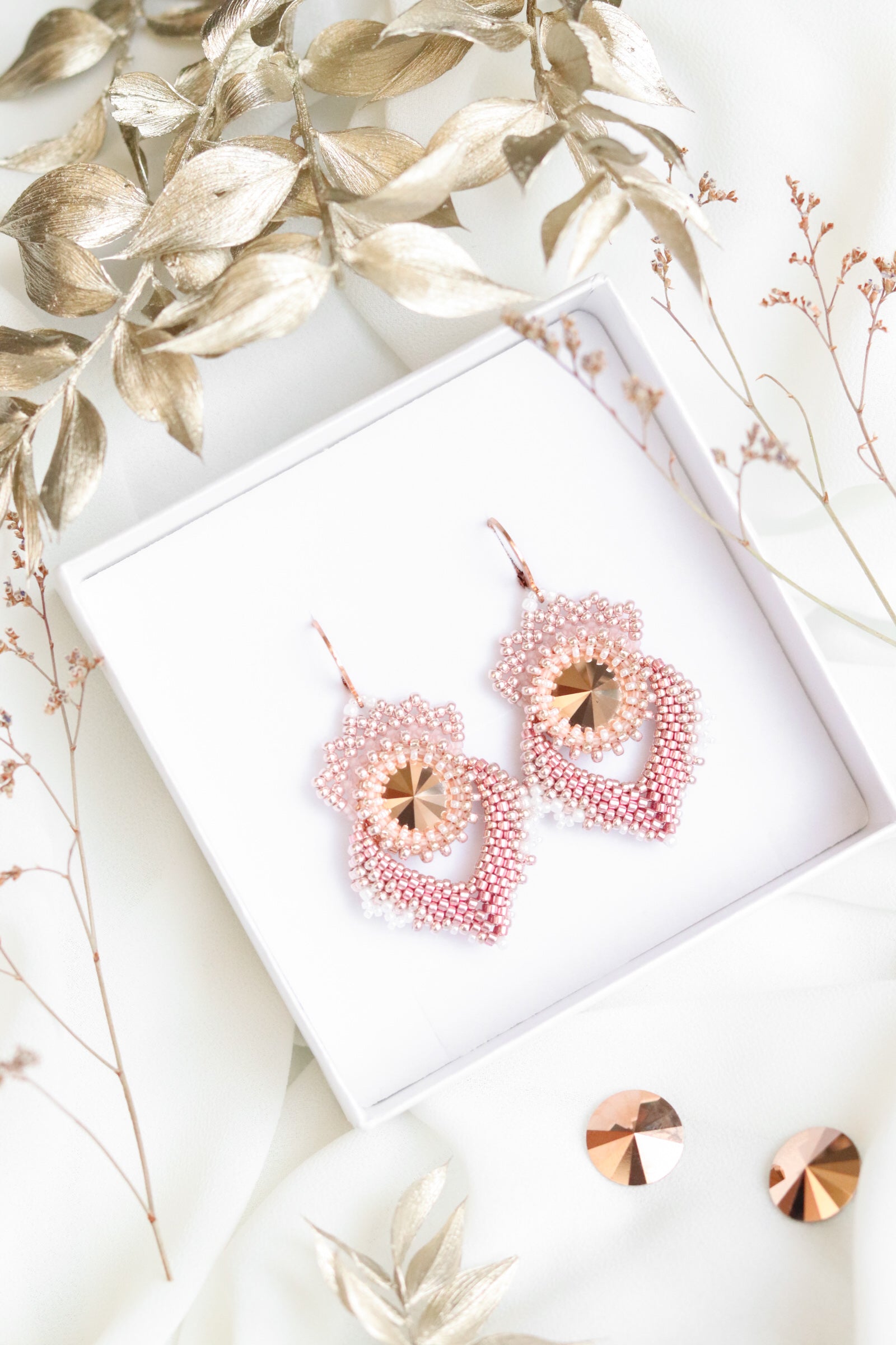 Náušnice "Alisma" Rosegold