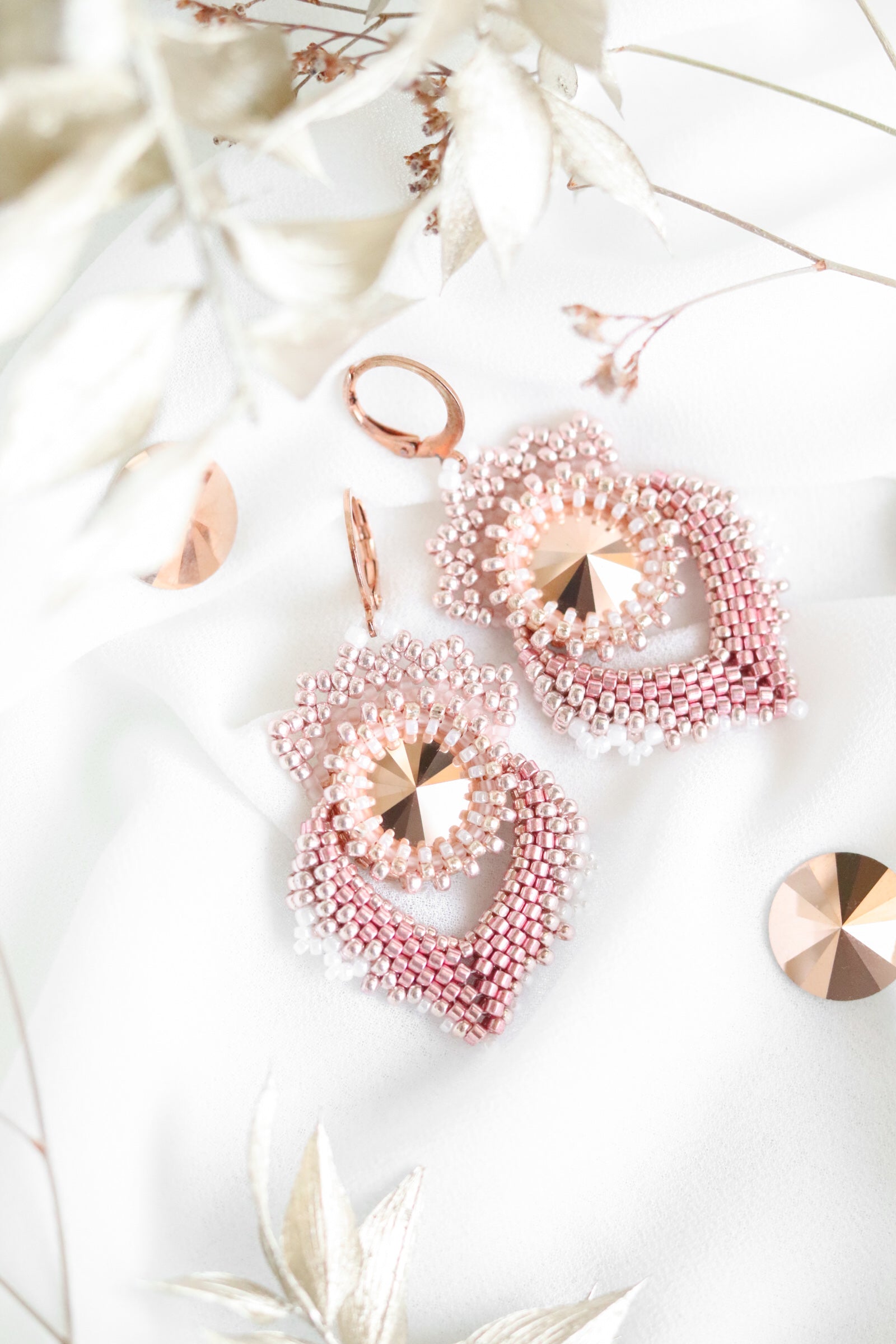 Náušnice "Alisma" Rosegold