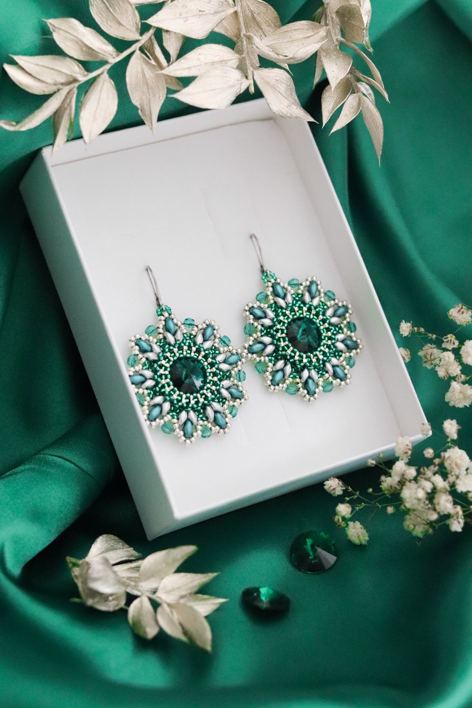 Náušnice "Origin" Smaragd