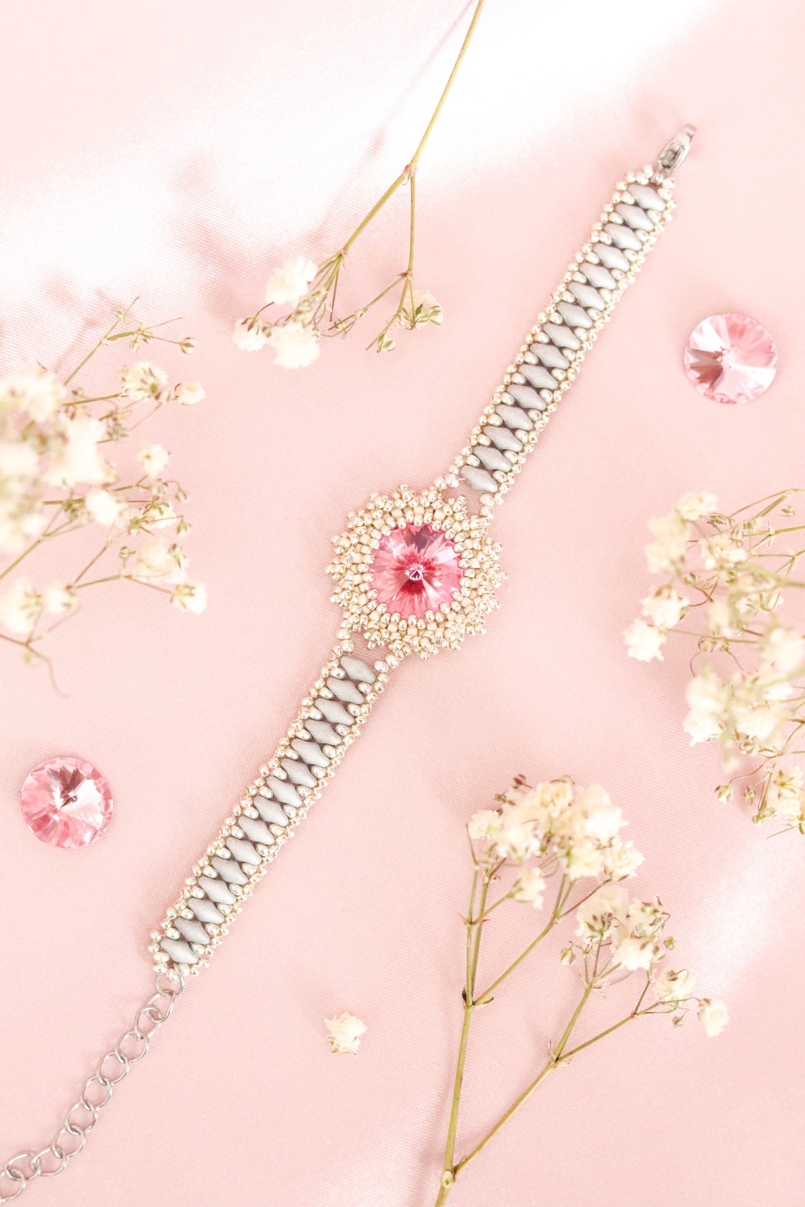 Náramok "Classic" Ružovo-strieborný