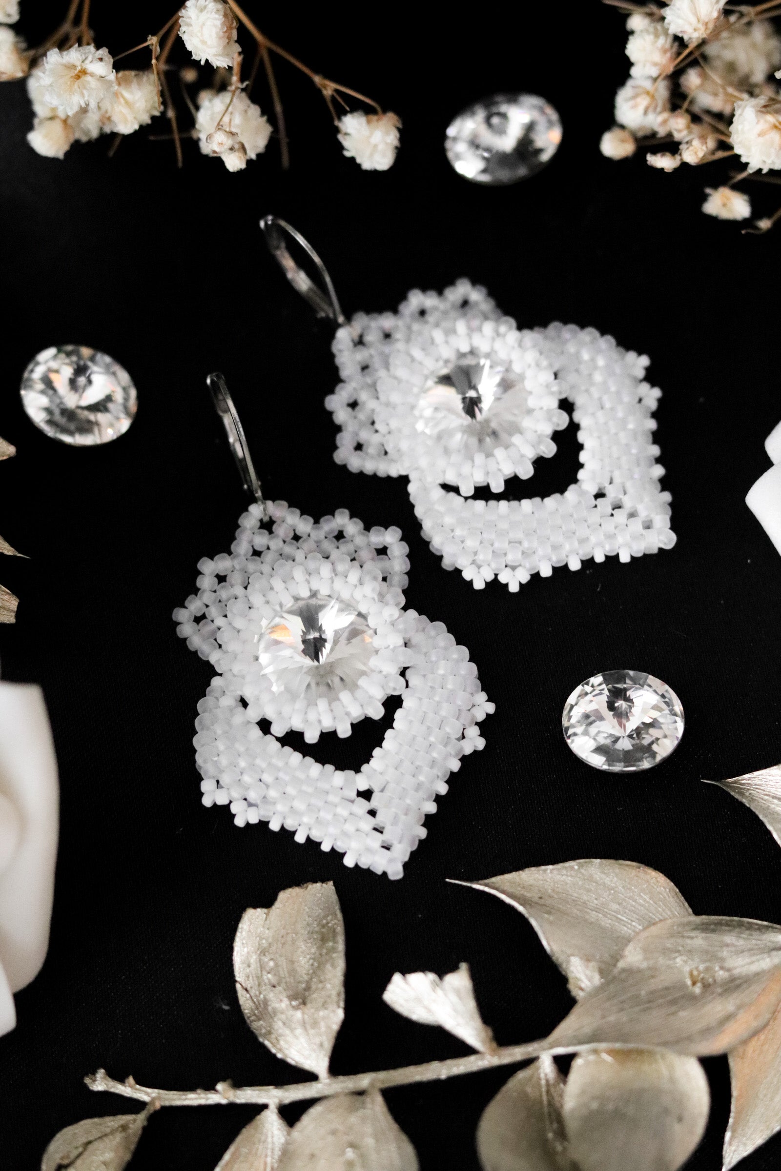 Svadobné náušnice "Alisma"