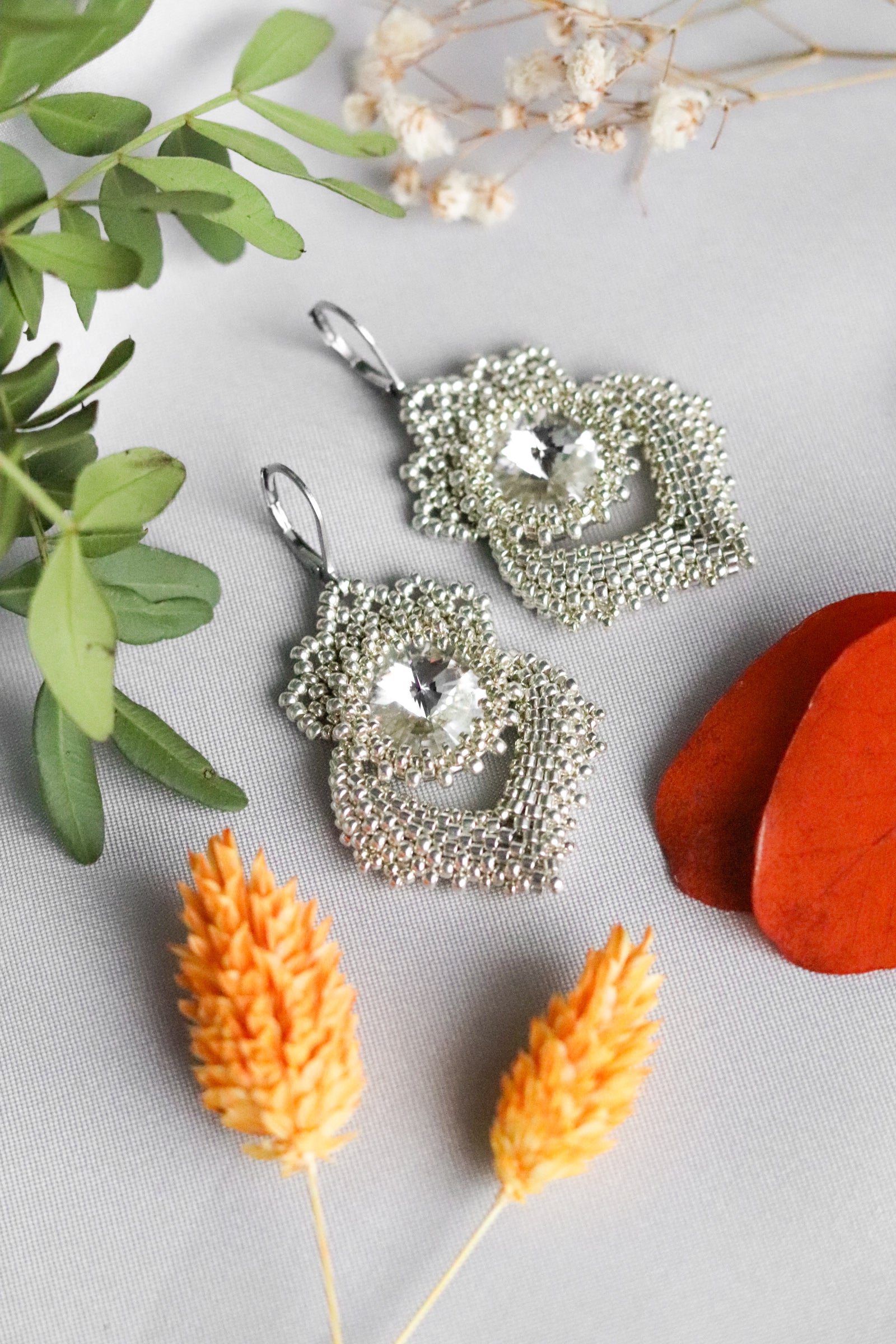 Náušnice "Alisma" Strieborné