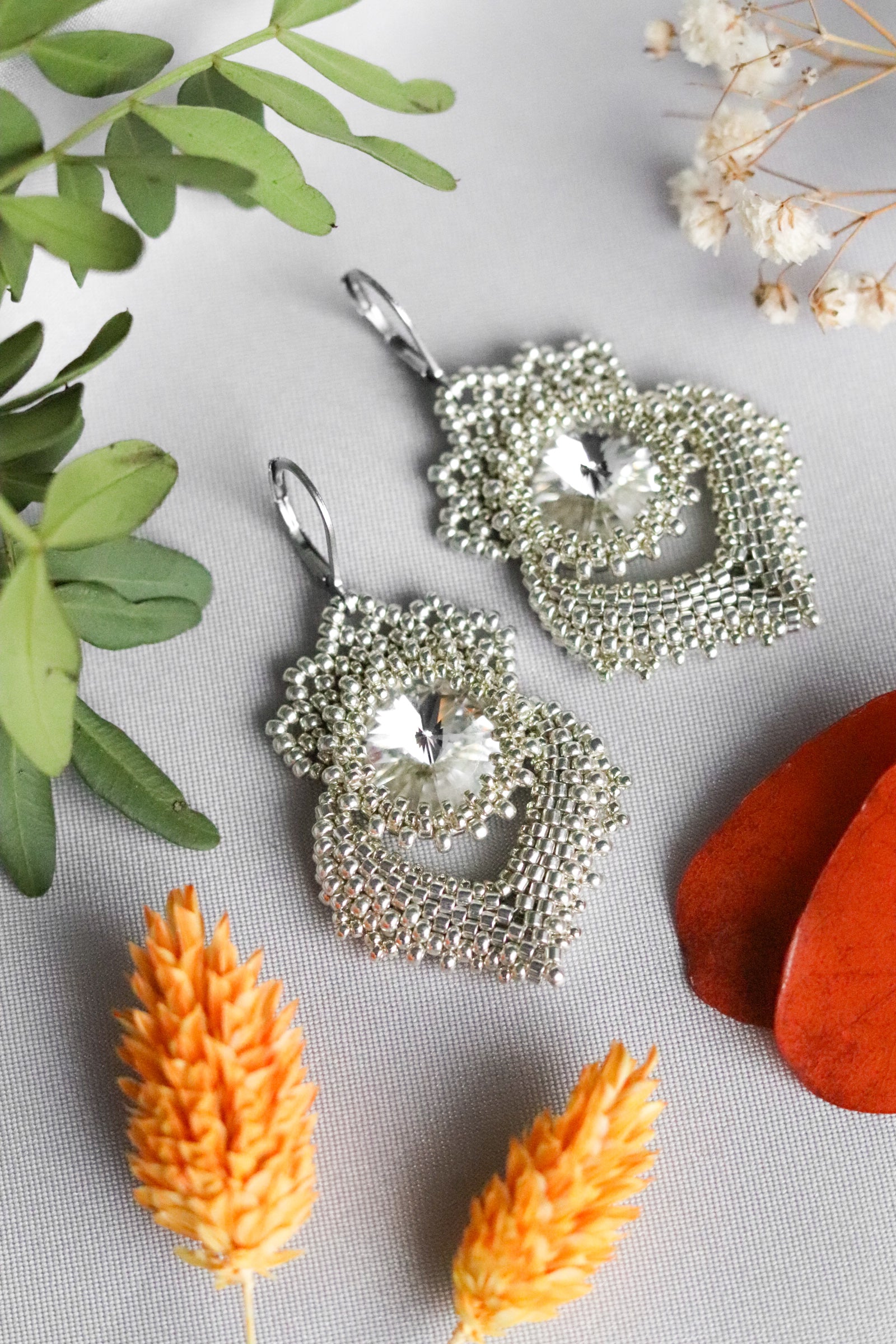 Náušnice "Alisma" Strieborné