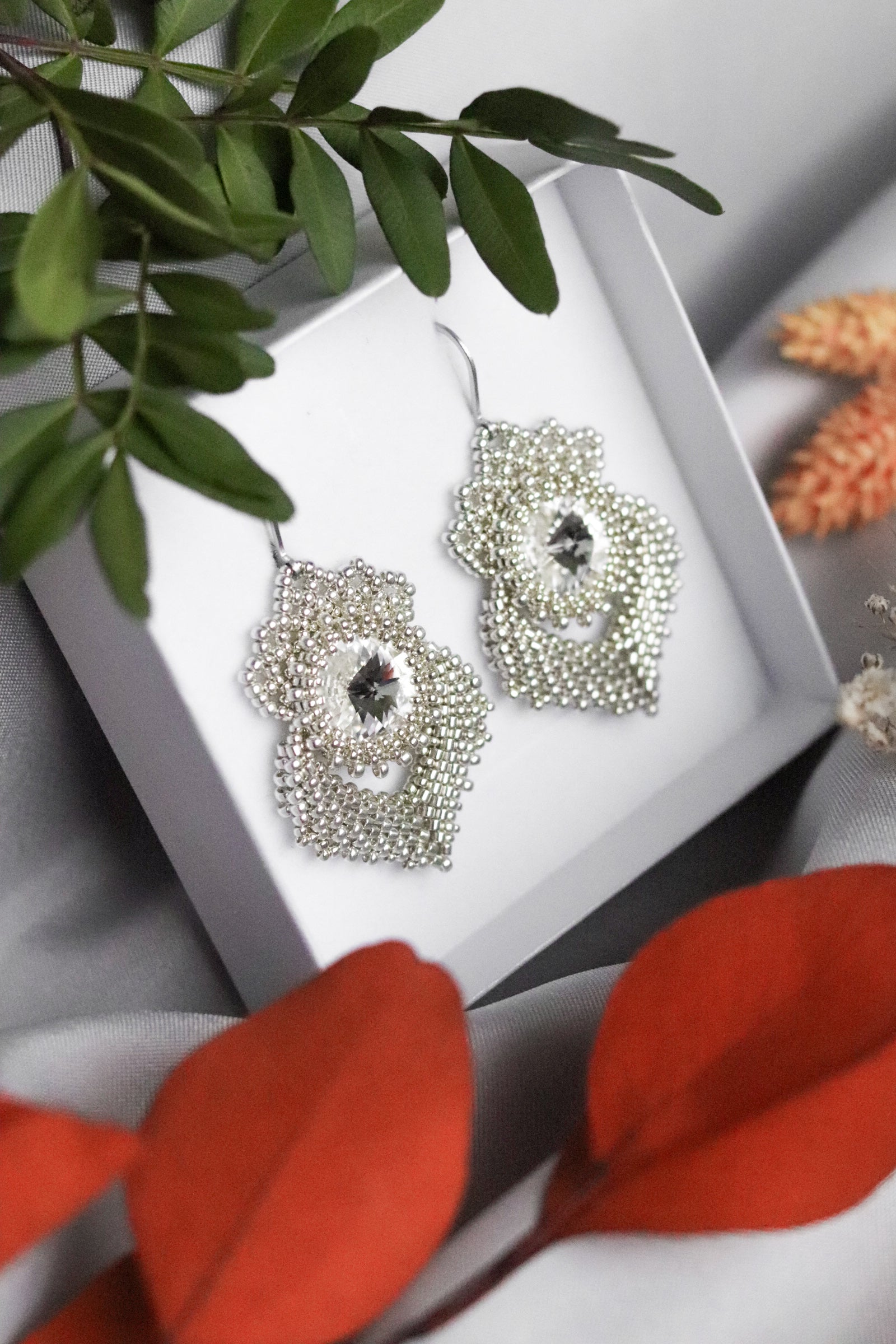 Náušnice "Alisma" Strieborné