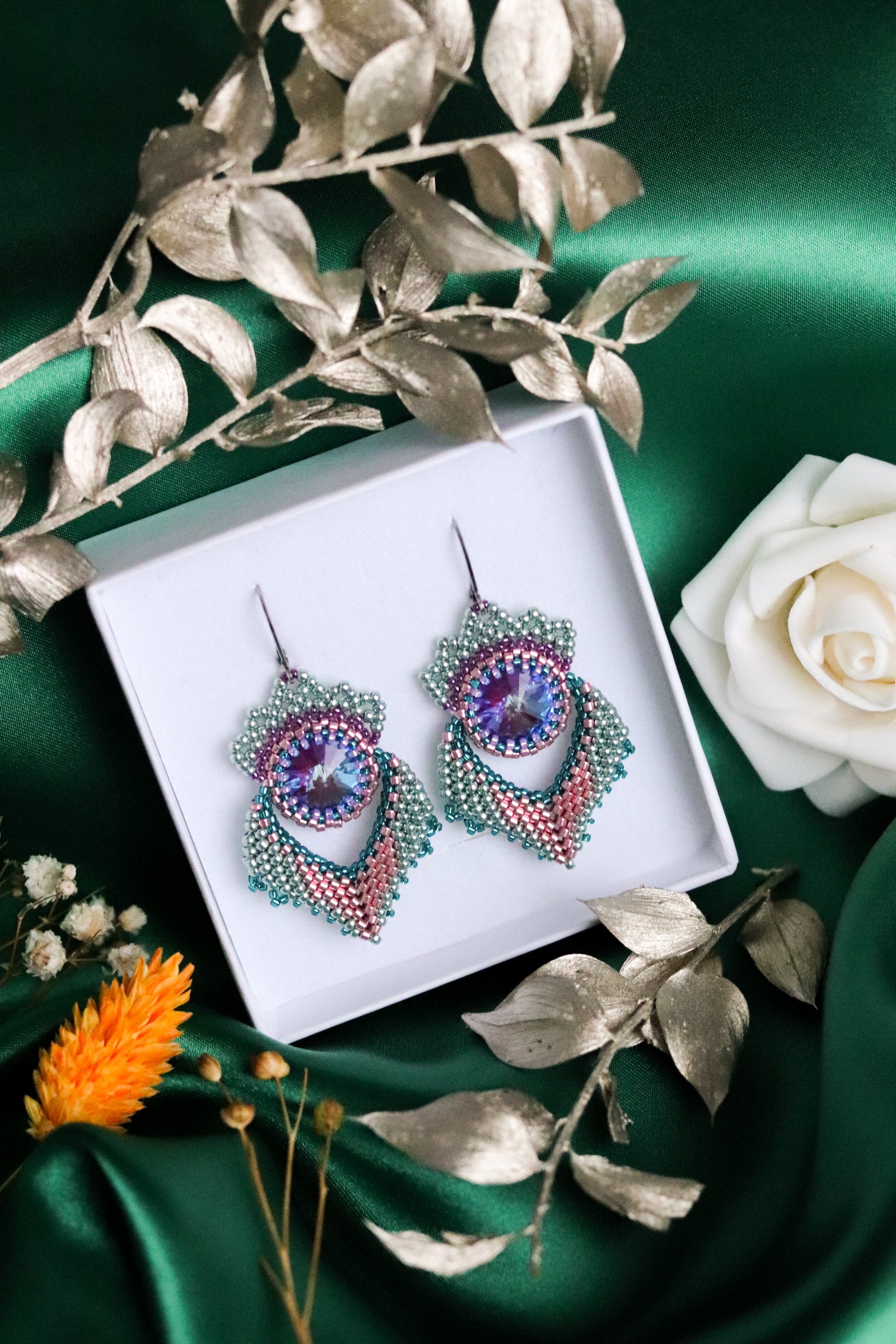 Náušnice "Alisma" Jeseň