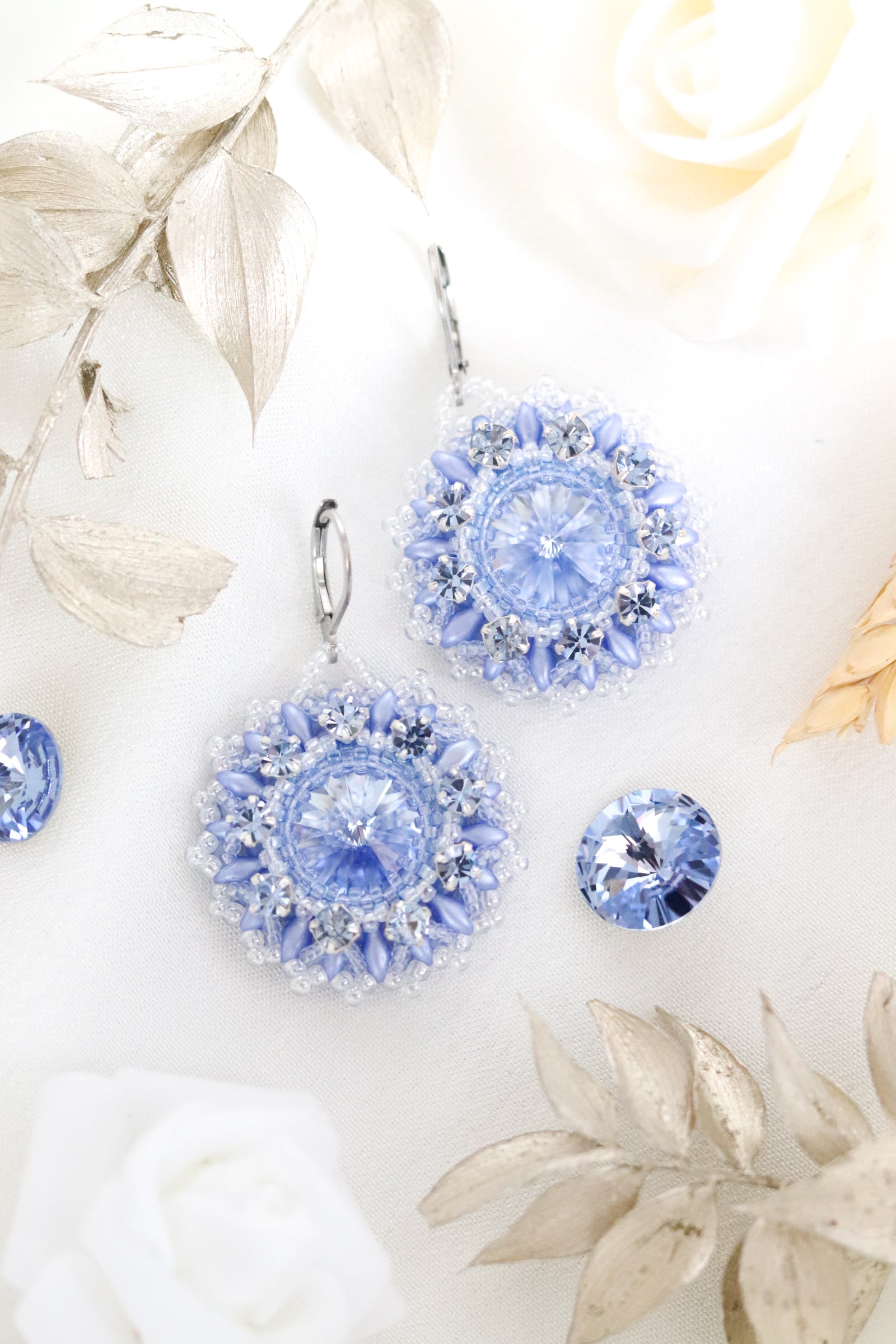 Náušnice “Lana” Svetlomodré