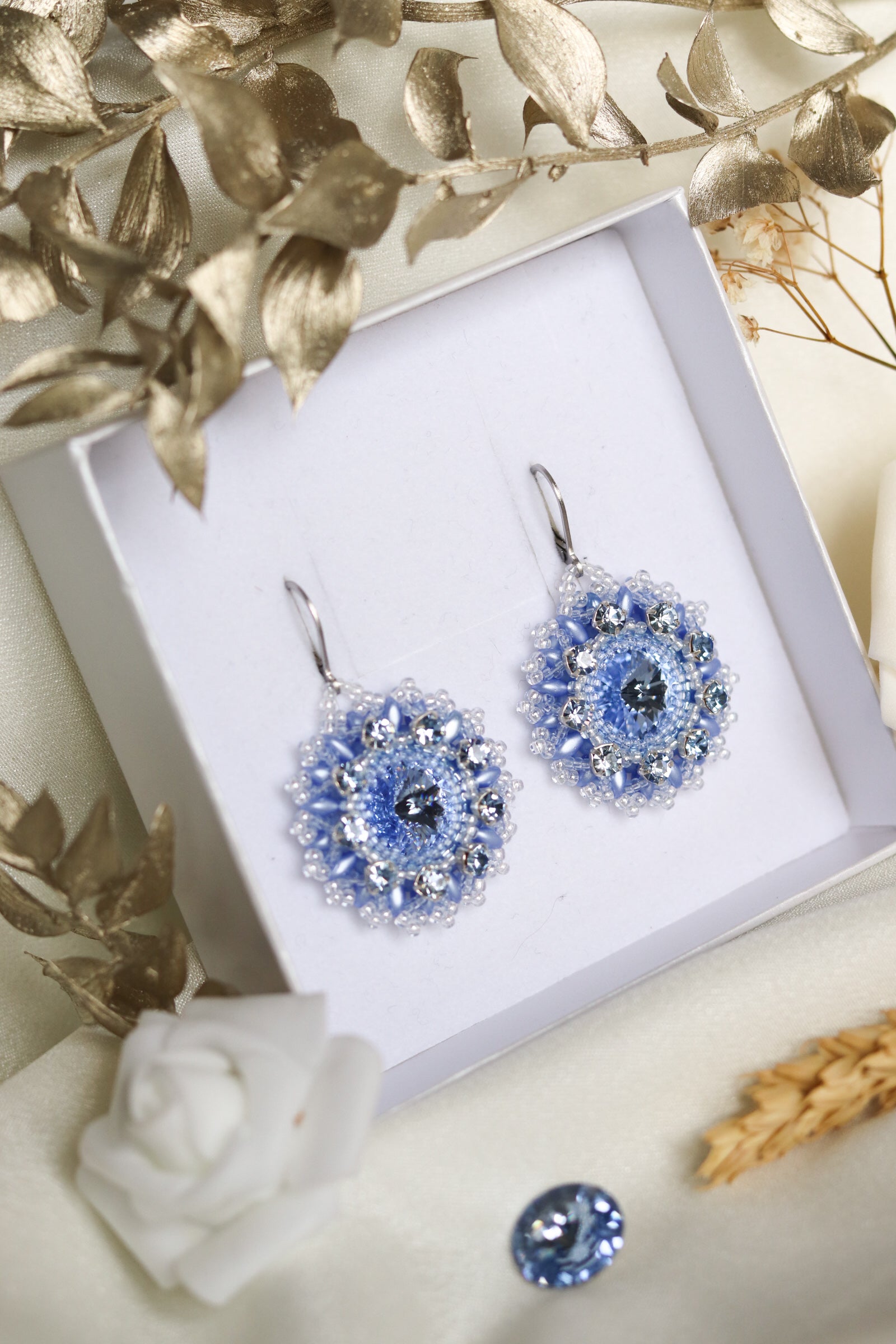 Náušnice “Lana” Svetlomodré