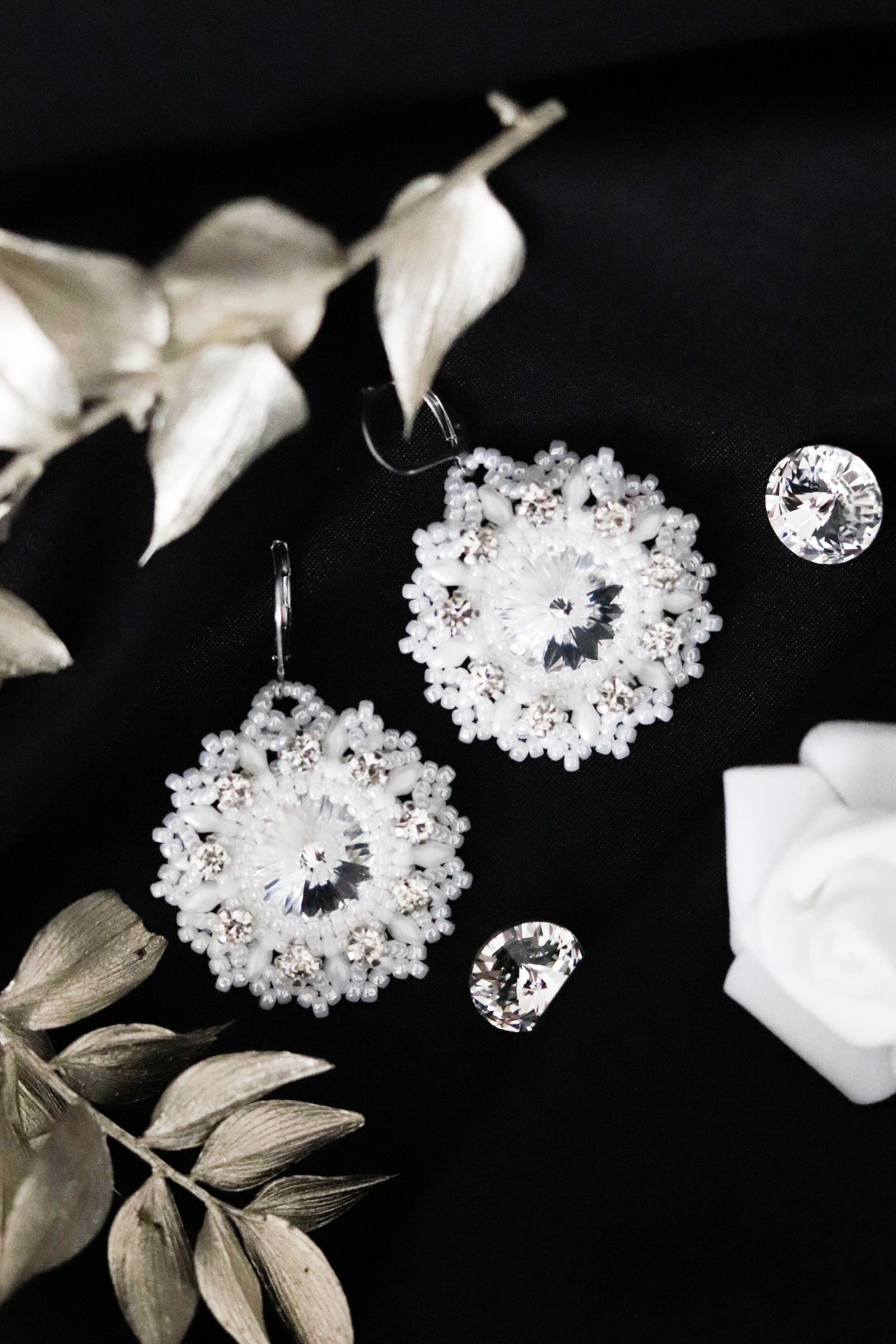 Svadobné náušnice “Lana”