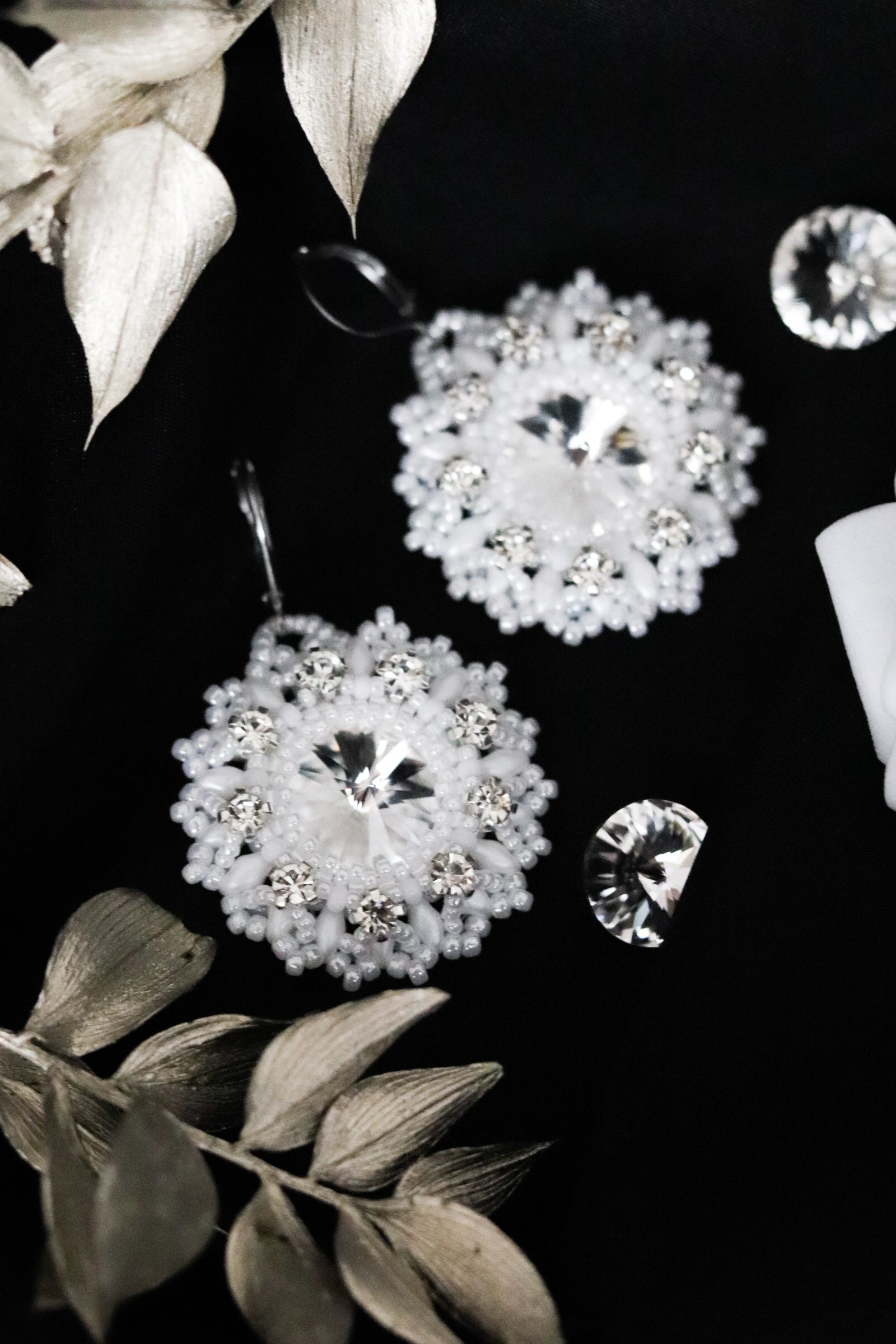 Svadobné náušnice “Lana”