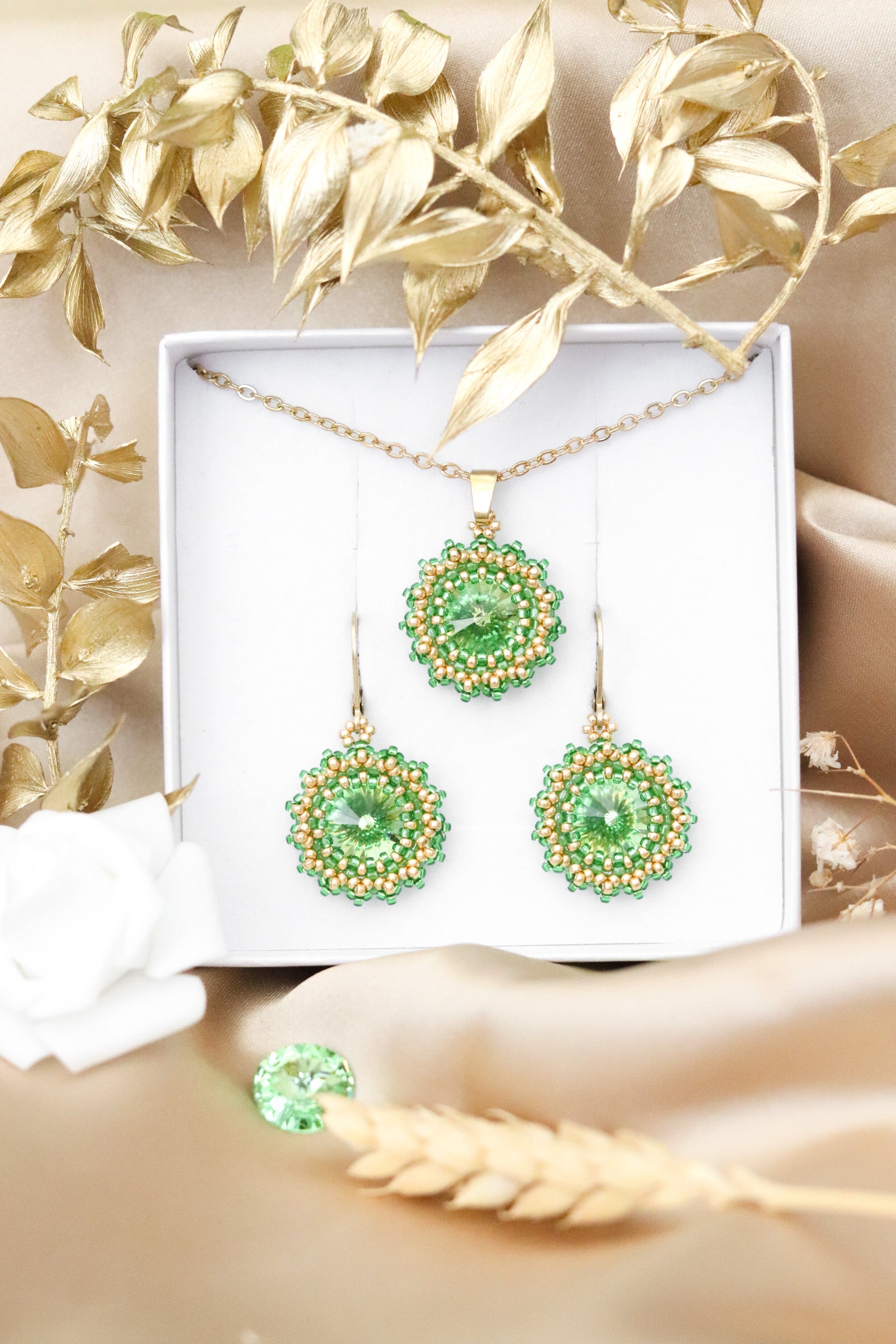 Set šperkov "Mini" Svetlozelený