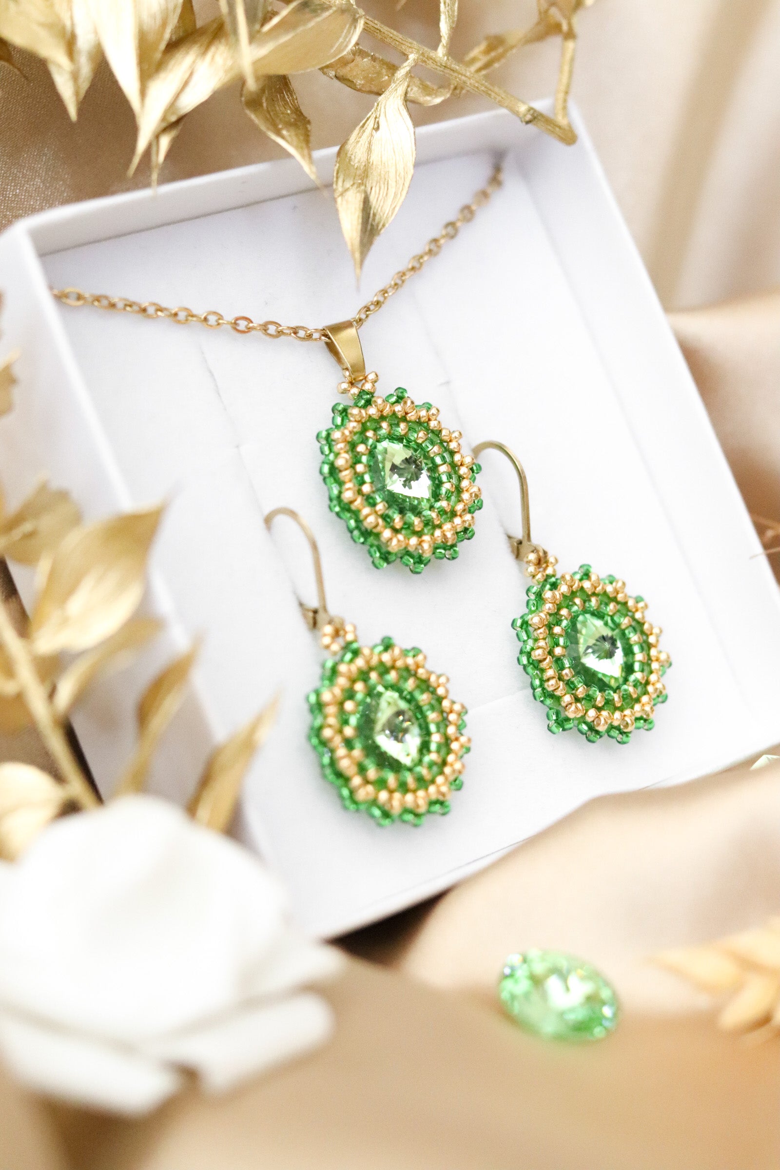 Set šperkov "Mini" Svetlozelený