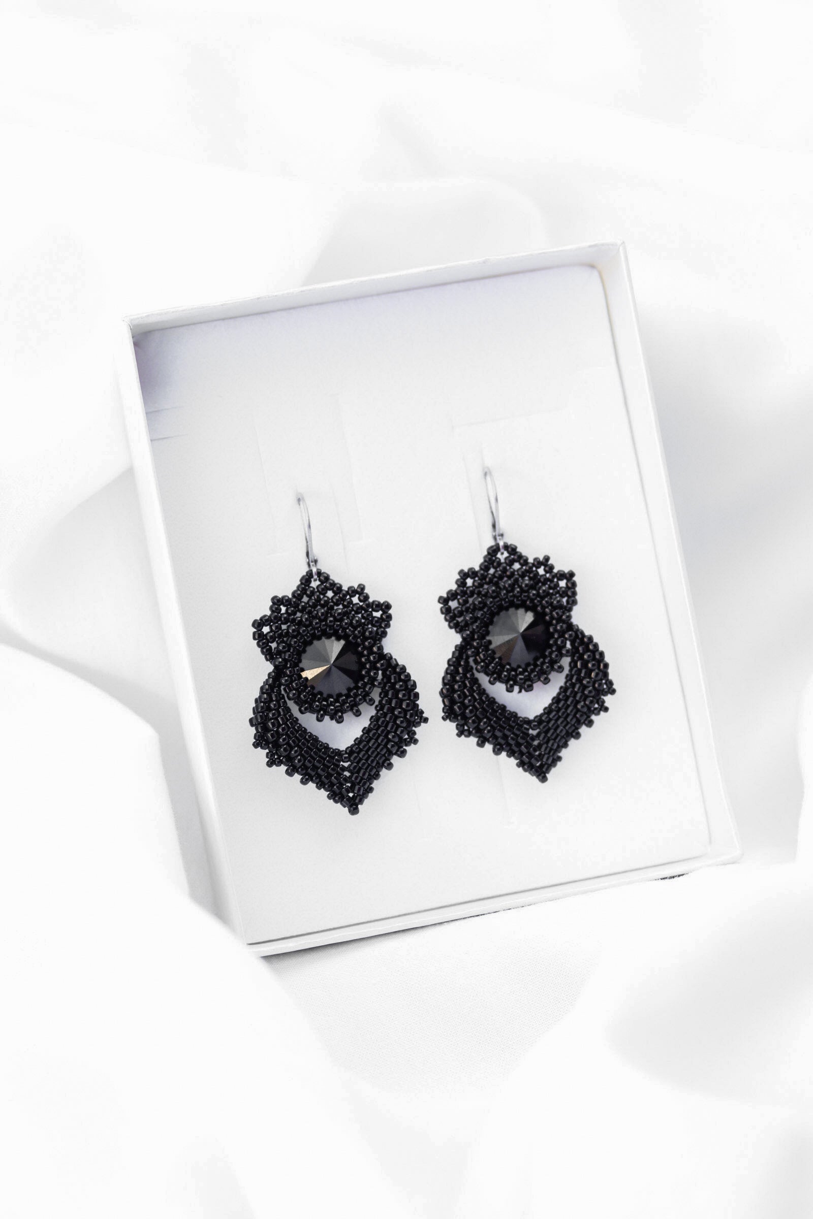 Náušnice "Alisma" čierne