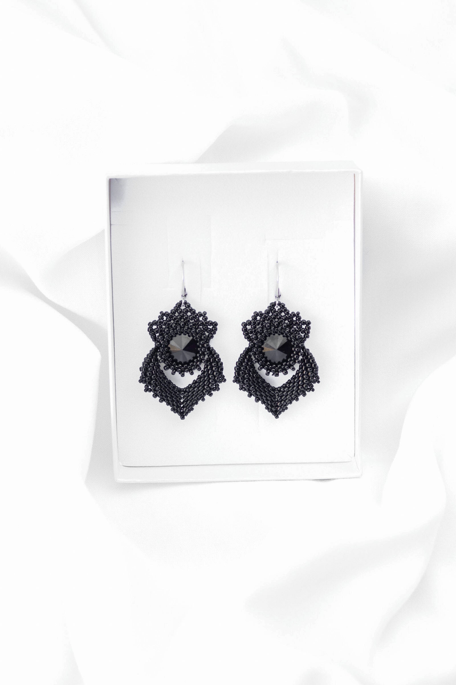 Náušnice "Alisma" čierne