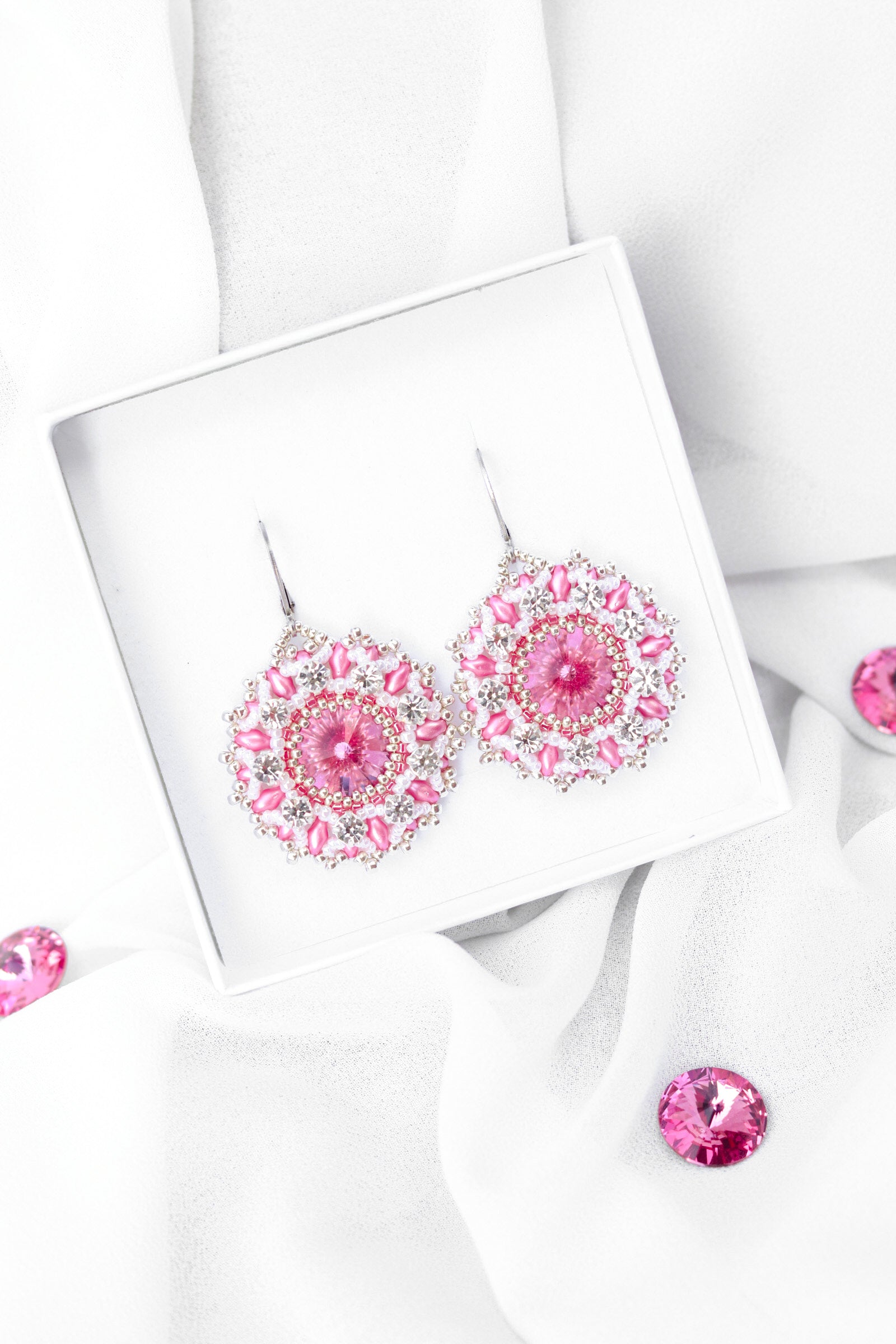 Náušnice “Lana” Ružové