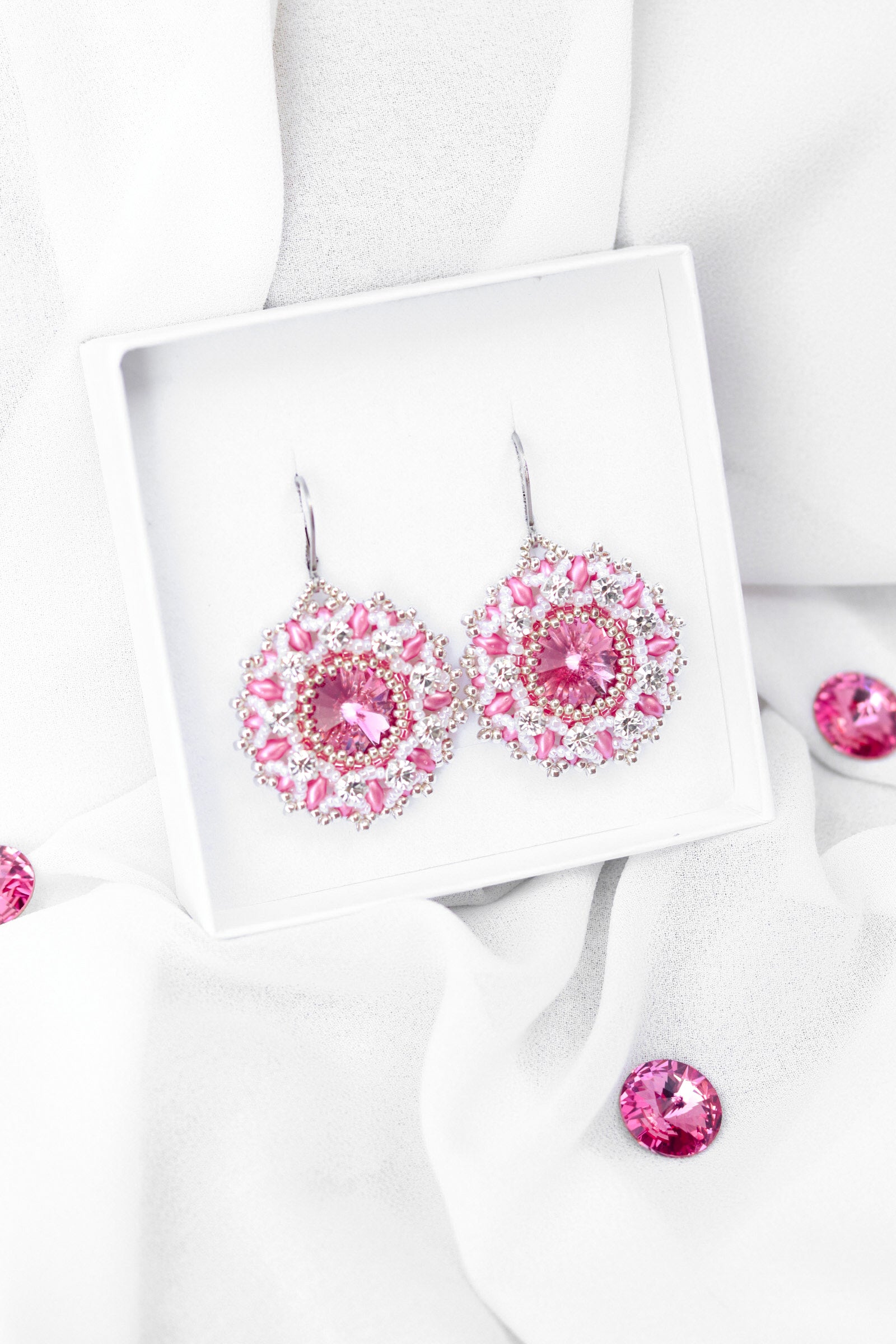 Náušnice “Lana” Ružové