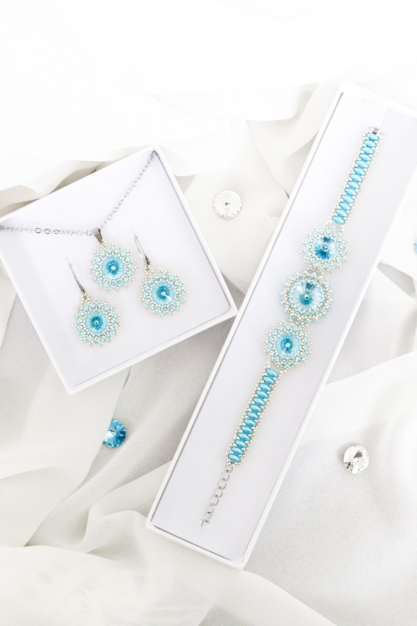 Náramok "Trio" modrý