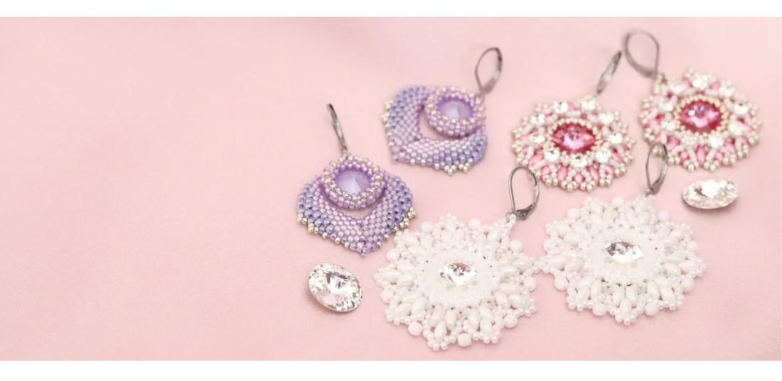 fotografia šperkov ručne šitých náušnic