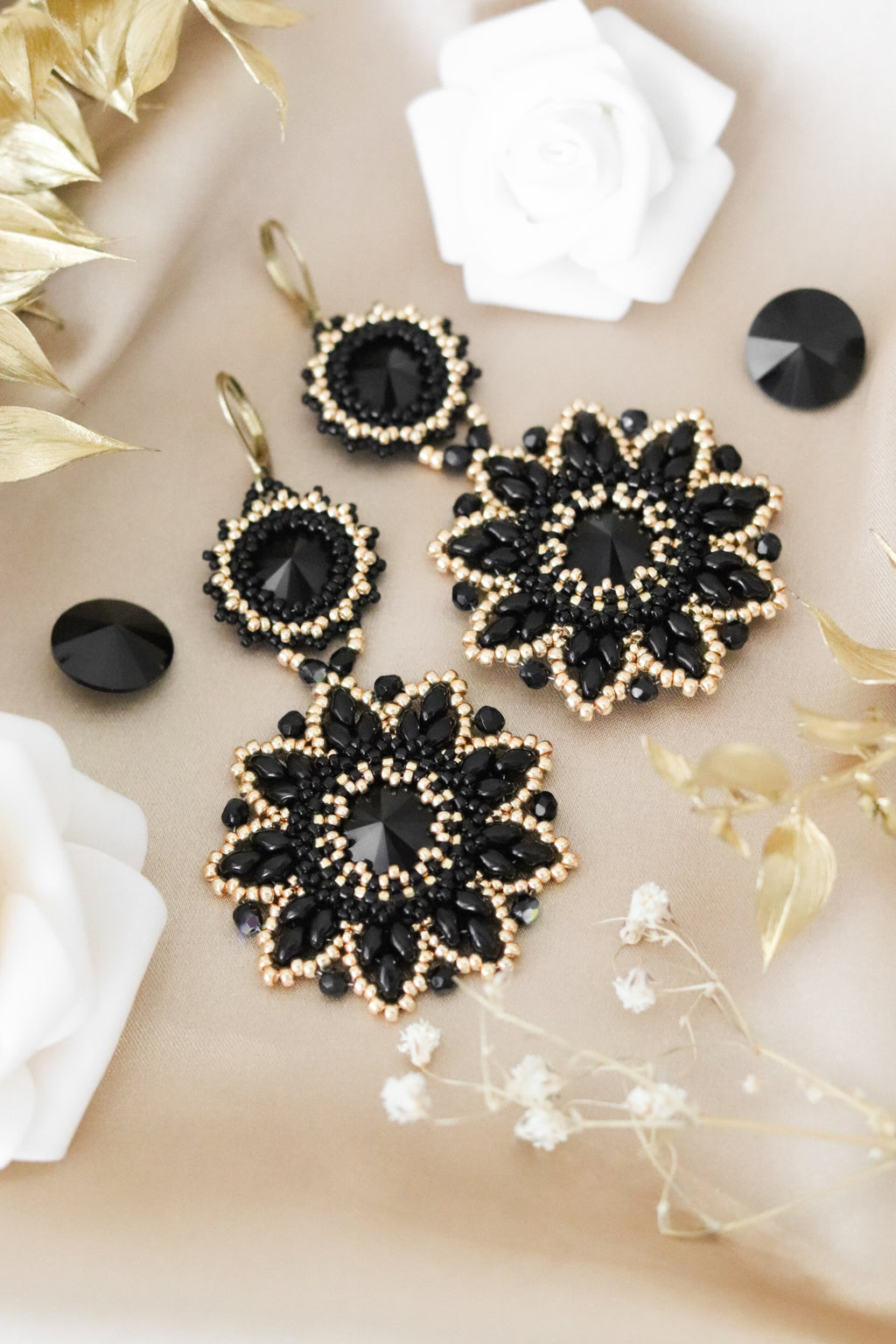 Náušnice “origin” čierne plesové