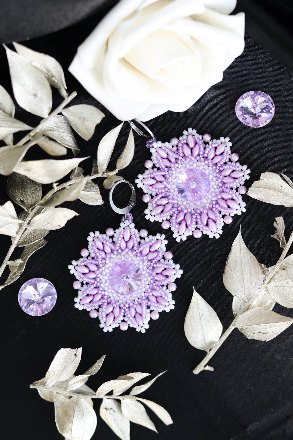 Náušnice "Origin" fialové