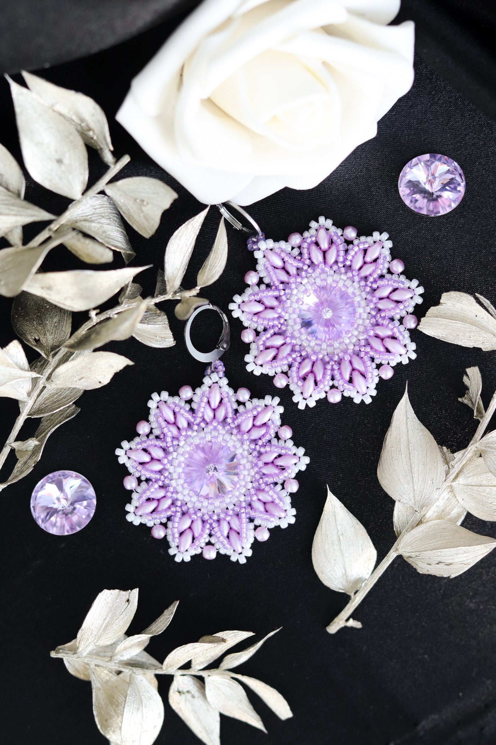 Náušnice "Origin" fialové