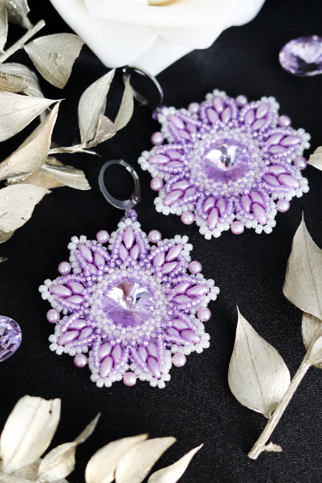 Náušnice "Origin" fialové