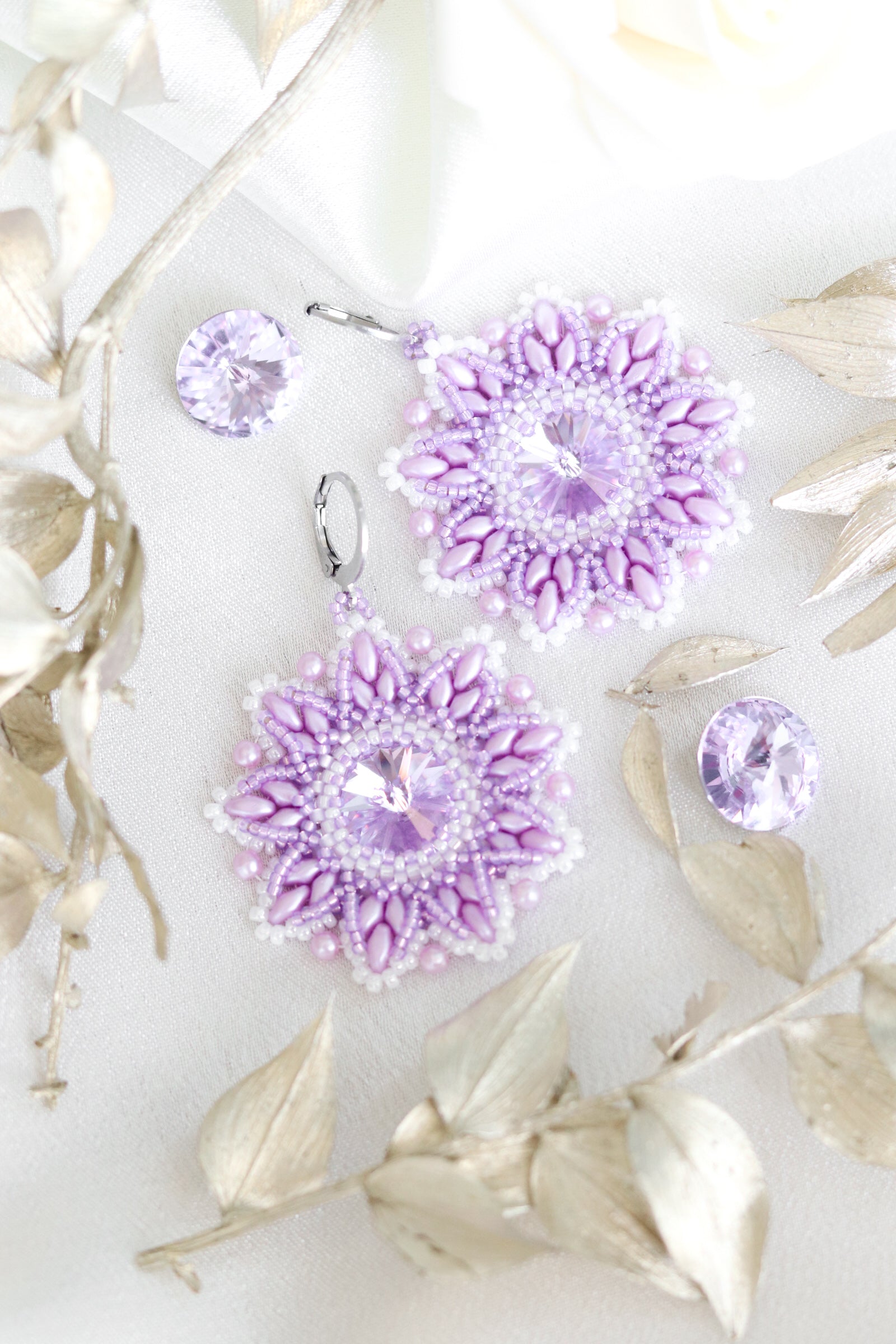 Náušnice "Origin" fialové