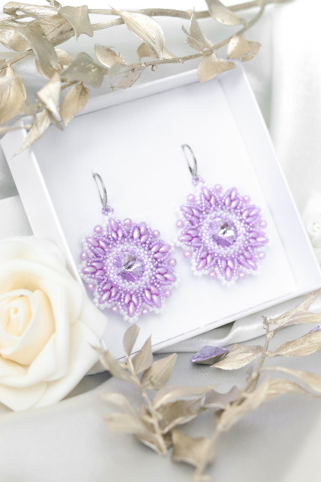 Náušnice "Origin" fialové